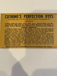 Vintage Cushing’s Perfection Dyes Grün - Bild 1 von 2