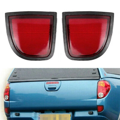 2X Hinten Reflektor Rückstrahler Rot Für Mitsubishi Triton ML MN L200 2005-2015 - Image 1 of 4