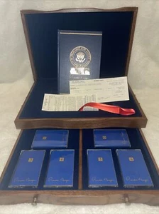 1990 Signed Ronald Regan An American Life Book By Eaton Press Oak Box Set 1st Ed - Bild 1 von 12
