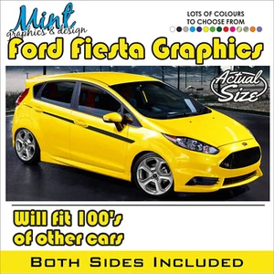Calcomanías de 5 puertas compatibles con Ford Fiesta ST Stripes RS 014 2013-17 - Imagen 1 de 4