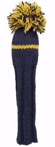 Sunfish navy and yellow knit wool hybrid / utility golf headcover - Picture 1 of 1