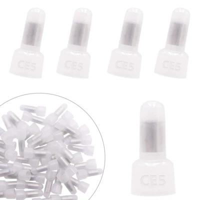 100Pcs 12-10AWG Closed End Crimp Cap Nylon Wire Connector Terminals CE5-X - Image 1 of 4
