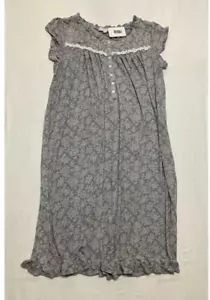 Nuevo con etiquetas Camisón Eileen West Gris Floral M - Imagen 1 de 5
