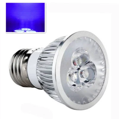 Well 3W E27/GU10/MR16 UV Ultraviolet Purple LED Spot Light Bulb Lamp 85-265V/12V - Image 1 of 4