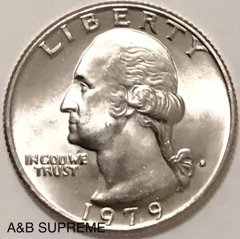 1979 D Washington Quarter Dollar Gem Bu Uncirculated Cover