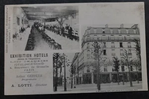 Undated France Postcard-Exhibition Hotels, Arthur Geissler Unused  - Picture 1 of 2