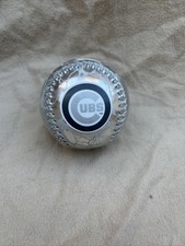 2017 Chicago Cubs Rawlings silver baseball MLB