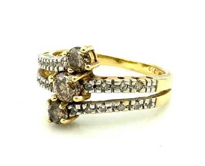 MAGNIFIQUE BAGUE OR 18 CARATS - Diamants 0,66 carat - 4,40 g - Photo 1/4