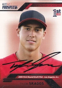 TYLER SKAGGS LOS ANGELES ANGELS SIGNED 2009 TRISTAR CARD ARIZONA DIAMONDBACKS - Picture 1 of 1