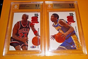 1998 Hoops Shout Outs Complete Set - Kobe Bryant BGS 9.5 - Michael Jordan 9.5 - Picture 1 of 12