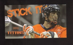 Orlando Titans--2010 Pocket Schedule--NLL--One Season Only - Picture 1 of 1