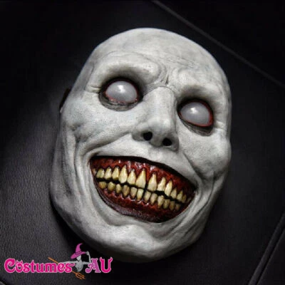 Mens Creepy Monster Dead Smiling Demons Latex Mask Halloween Scary Horror Evil - Image 1 of 4