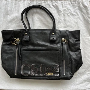 Chloe Eclipse Tote Bag Black 32x35-50x19cm - Picture 1 of 20