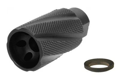 TACFIRE 9mm Linear Comp Muzzle Brake Compensator 1/2X28 USA Made Steel Nitride + Washer