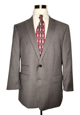 Traje Michael Kors Gris Ventana, 2 Botones 100% Lana Para Hombre 46R Foto 1 de 4
