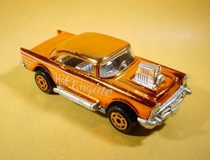 MAJORETTE # 223 ORANGE CHROME '57 CHEVY 1:64 LOOSE - Picture 1 of 2