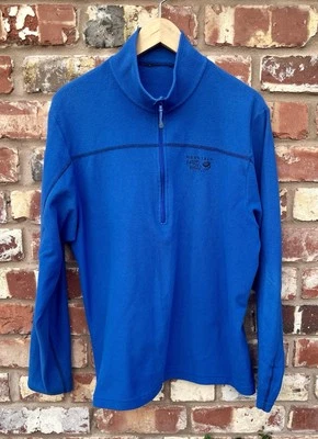 Mountain Hardware Men’s Blue Lightweight 1/4 Zip Fleece Large - Image 1 of 4