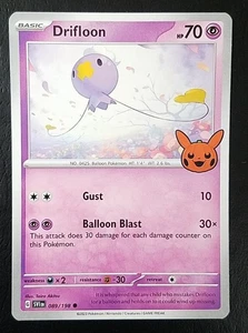 DRIFLOON 089/198, STAMPED, TRICK OR TRADE BOOSTER, POKEMON CARD (LP/NM) - Picture 1 of 4