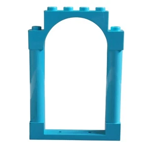 LEGO Wall Door with Arch Medium Azure Blue 40066 43199 Frozen Replacement Parts - Imagen 1 de 2