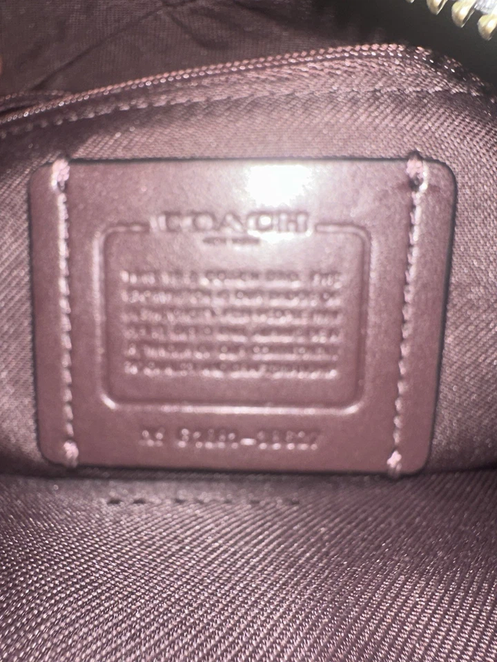 Bolso de hombro Hobo Coach Signature de cuero en relieve - Auténtico Foto 1 de 4