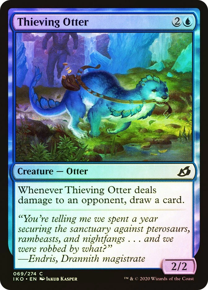 MTG FOIL Thieving Otter  - Ikoria: Lair of Behemoths #069 - Image 1 of 1