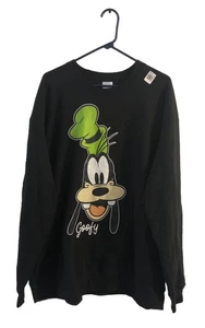 Disney Goofy Sudadera Pullover Negra Nueva Talla 2xl XXL Hombre’s Calce Suelto - Imagen 1 de 5