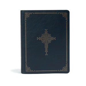 CSB Ancient Faith Study Bible, Navy LeatherTouch, Black Letter, Church F .. NEW - Picture 1 of 1