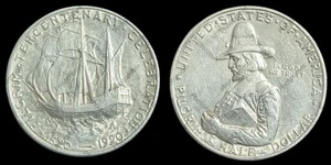1920 Pilgrim Commemorative Half Dollar Gem MS+... ANTIQUE Tone!! - Picture 1 of 3