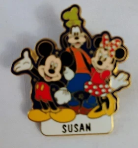 Disney World Pin “Susan” Mickey Minnie Goofy Name Hat Jacket Pin - Picture 1 of 2
