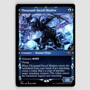 Thousand-Faced Shadow - NEO #337 Rare - NM / Mint Kamigawa: Neon Dynasty Single - Picture 1 of 2