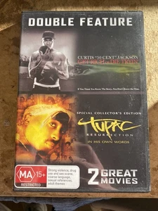 Get Rich or Die Tryin'-50 Cent / Tupac: Resurrection Double Feature (2-Disc DVD) - Picture 1 of 2
