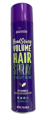 (1) Aussie Head Strong Volume Hair Spray Bamboo & Kakadu Plum 17 oz Maximum Hold - Image 1 of 4