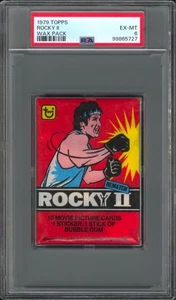 1979 Topps Rocky II The Movie Wax Pack Graded PSA 8 NM-MT - Bild 1 von 2