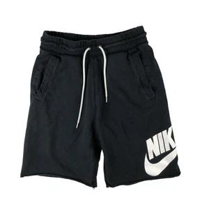 Nike Sportswear NSW Club Fleece Pantaloncini Felpati Uomo Small Nero Swoosh Palestra - Foto 1 di 8