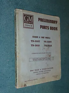 1947 GMC BUS / COACH EARLY PARTS CATALOG / ORIGINAL PRELIMINARY BOOK - Foto 1 di 7