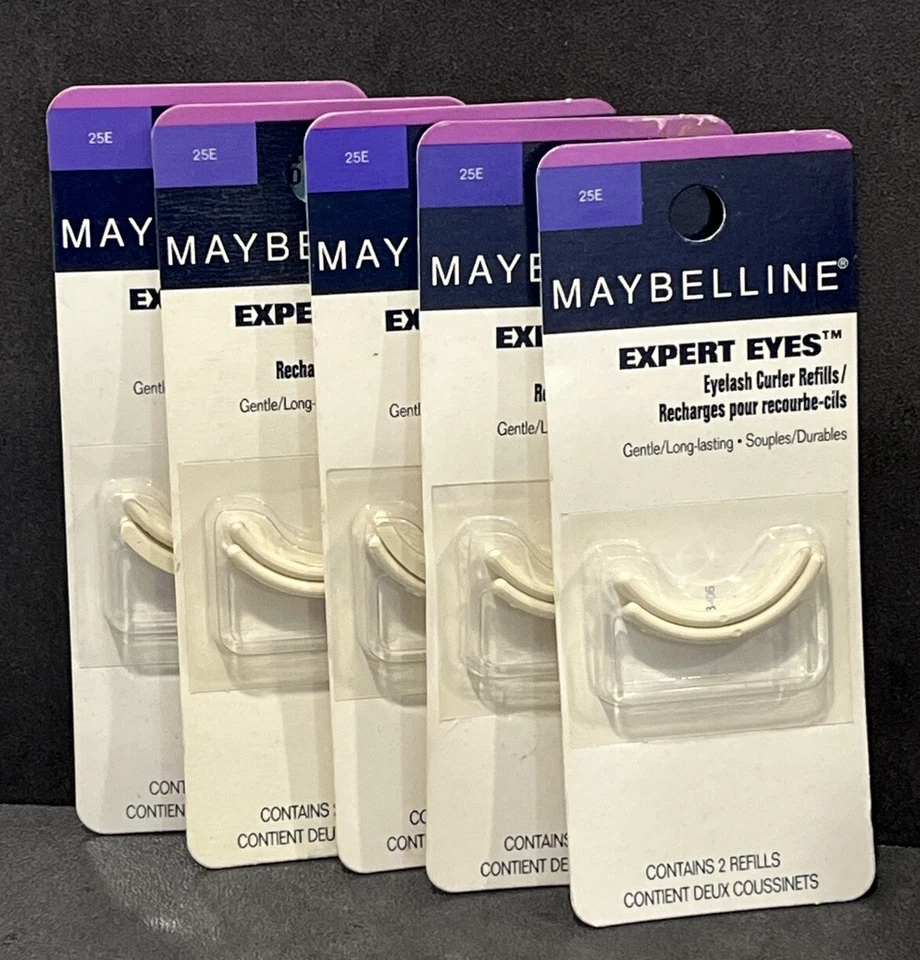 Expert Eyes Lash Curler Refills Maybelline Eye 25e on Card RARE HTF 041554574074