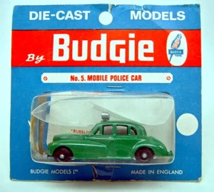 Budgie No.5 Mobile Police Car grün neuwertig im Blister - Picture 1 of 5