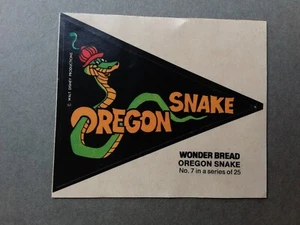 Pegatina banderín vintage Wonder Bread Disney Oregon Snake College universidad estatal - Imagen 1 de 1