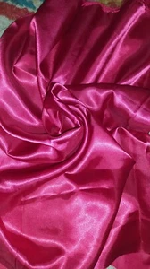 Stoff Rest, Satin, rot, siehe Beschreibung  - Bild 1 von 2
