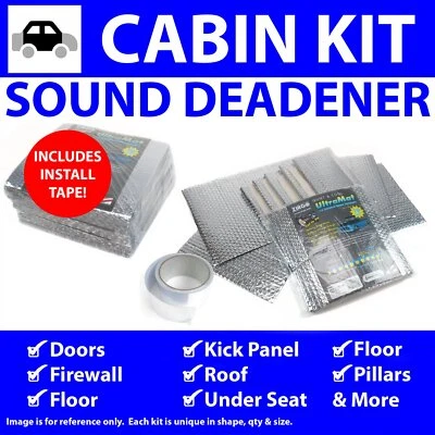 Heat & Sound Deadener Triumph TR2,3 1953 - 1961 机舱套件 + 接缝胶带 41943Cm2 — 第 1/4 张图片