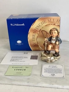 SIGNED HUMMEL IN BOX 2045 FIRST ISSUE TRAILBLAZER ALPINE BOY HIKING - Picture 1 of 7