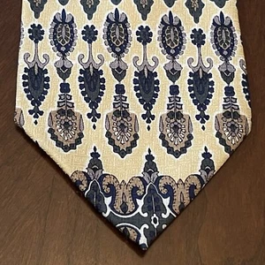 Cravatta da collo uomo vintage Givenchy Monsieur blu tenuta 100% seta made in Korea - Foto 1 di 9