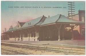 1908 Hammond, Indiana - Estación de ferrocarril - Postal DEPÓSITO de colección - Imagen 1 de 2