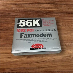 56K MODEM Internal Faxmodem V.92 PCI Sterling Communications Model S20 - Picture 1 of 3