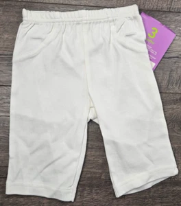 Baby Girl Boy Clothes New Vintage Carter's 3 Month White Roomy Comfy Pants - Picture 1 of 3