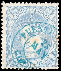 Coruña - Edi o 107 - 50 milésimas - Mat Fech. Tp. II azul "Puentedeume" - Imagen 1 de 1