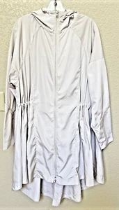 ATHLETA Solar Wind Anorak Jacket Hooded Beige Sz Large - Picture 1 of 12