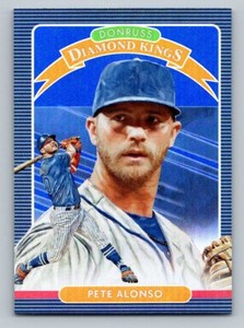 2020 Donruss Holo Blue   DK  #7 Pete Alonso  New York Mets