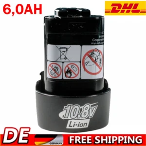 6.0AH Ersatzakku Für Makita BL1013 akku 10.8V Li-Ion BL1014 194550-6 DF030D Neu - Bild 1 von 12