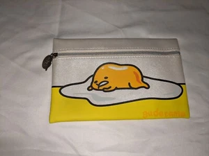 Gudetama The Lazy Egg Pouch Ipsy Bag Zipper Closure Sanrio Meh 7X5 Inches - Picture 1 of 24